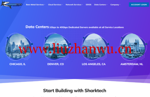 Sharktech：高防VPS年付5折，$29.7/年起，2*Gold 6148/128G/2T NVMe/10Gbps不限流量高防服务器，$399/月，可选洛杉矶/丹佛/芝加哥等机房-主机之家测评